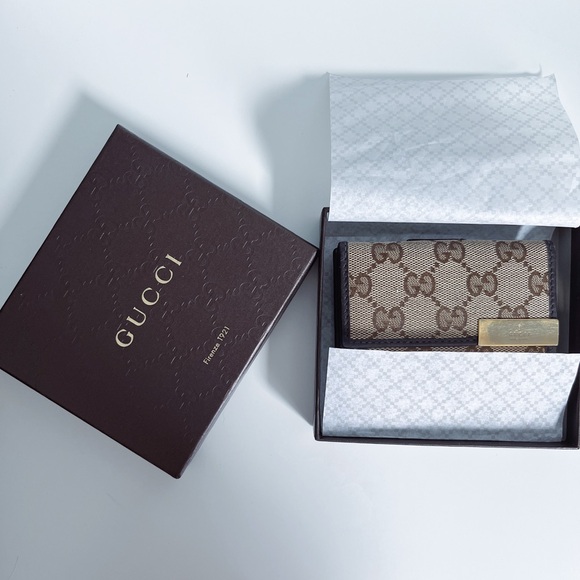 Authentic Gucci Monogram Canvas and Leather Wallet - Picture 4 of 6